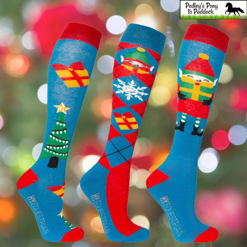 Hy Equestrian Jolly Elves Socks (Pack of 3)