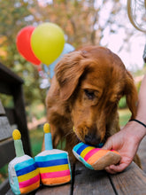 Load image into Gallery viewer, Party Time Bone-Appetit Cake Plush Dog Toy