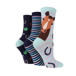 Wild Feet Horse Socks (3 pack)