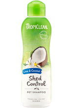 Load image into Gallery viewer, TropiClean Lime &amp; Coconut Shed Control Shampoo